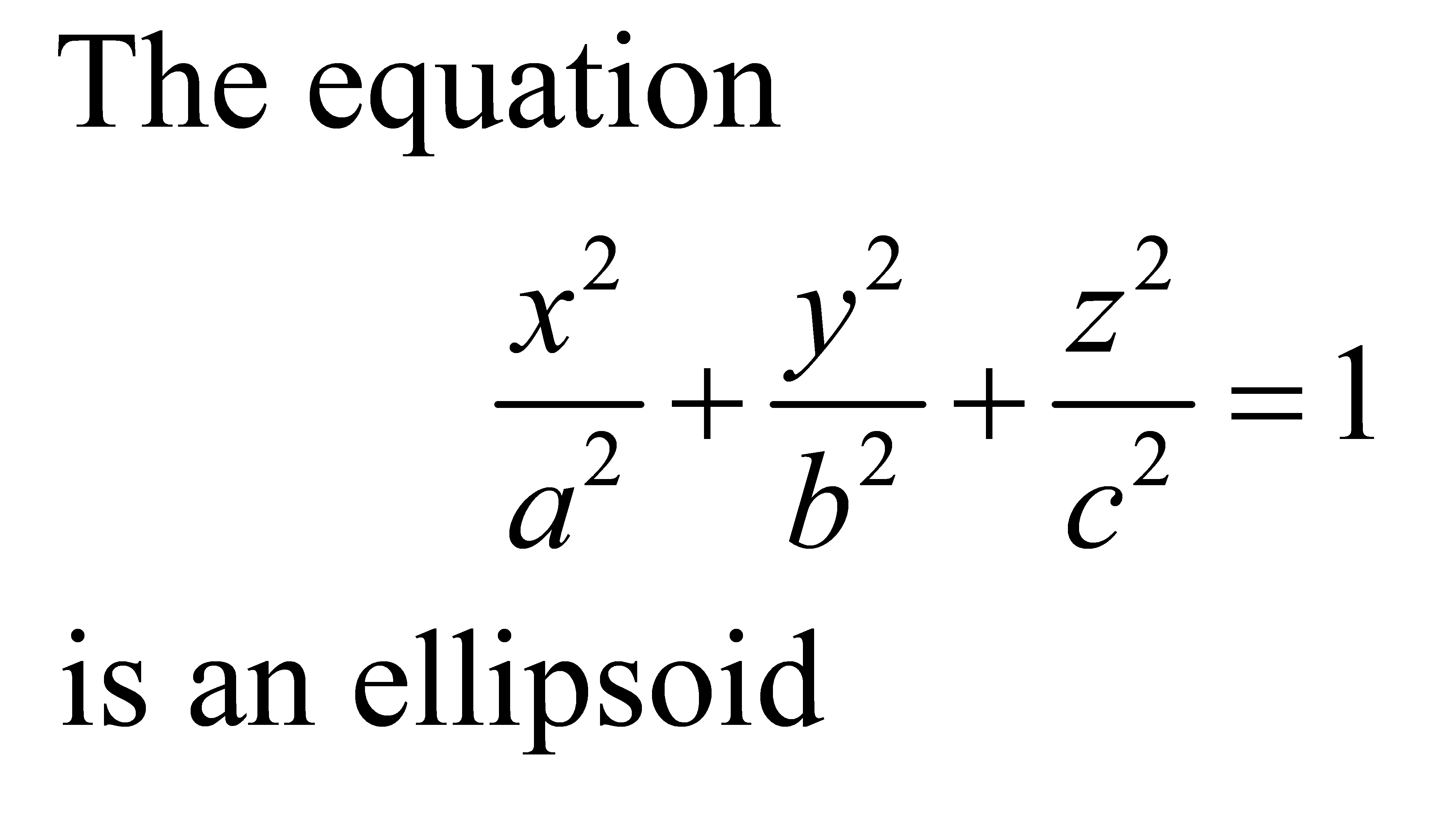 Chapter 1 Functions Of Several Variables Pptx On Emaze Ellipsoid