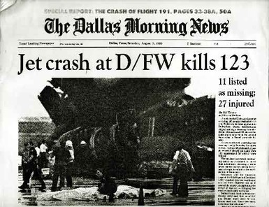 dallas emaze shear disaster airline