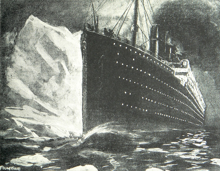 Résultats de recherche d'images pour « titanic iceberg »