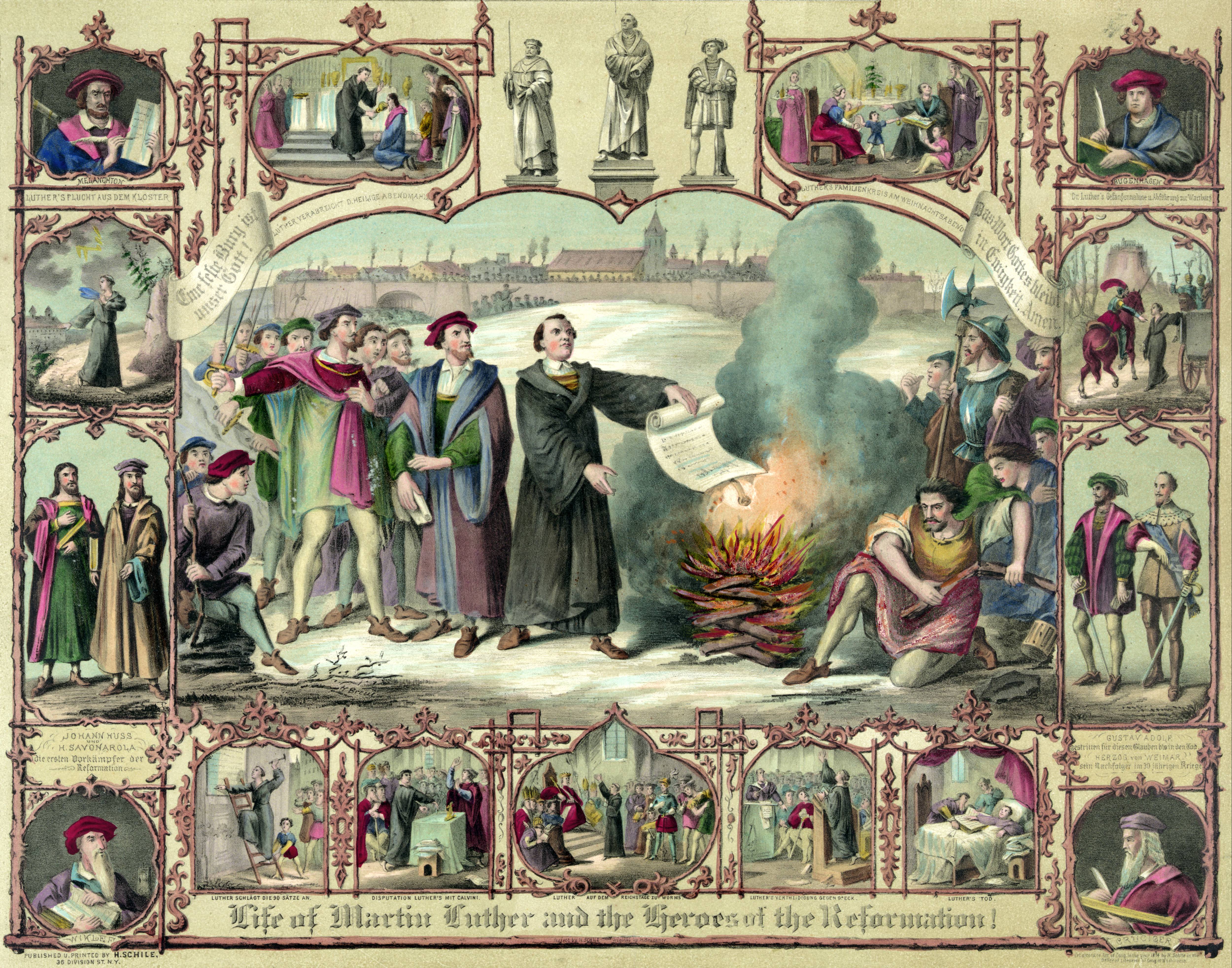 What was the impact of luther's 95 theses