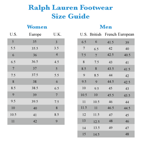 ralph lauren shoes size 15