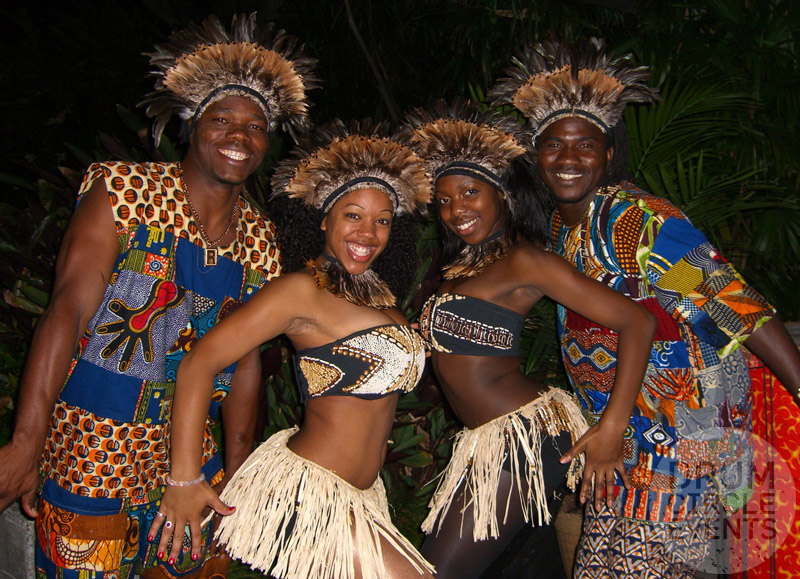 Make your own african dance costume. 