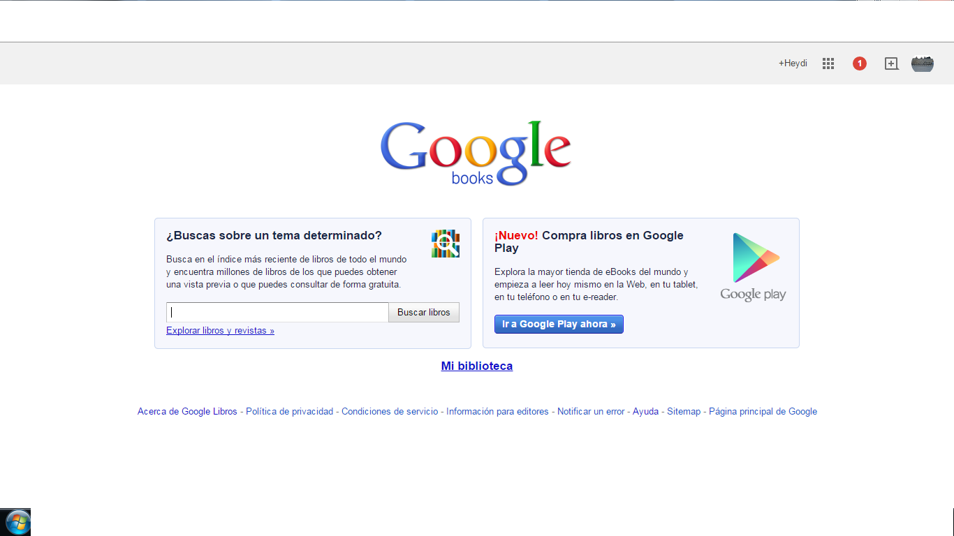 Google pagina principal