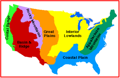 Where are the Coast Ranges located in North America?
