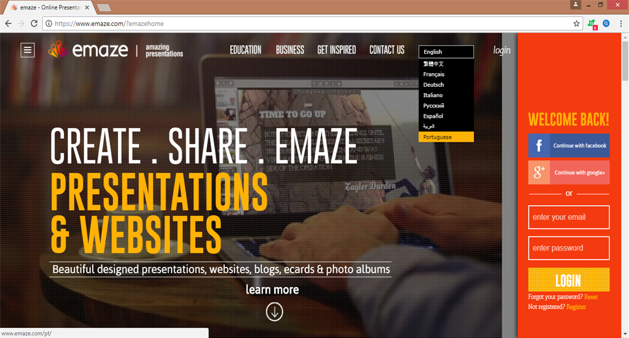Breaking News at emaze Presentation