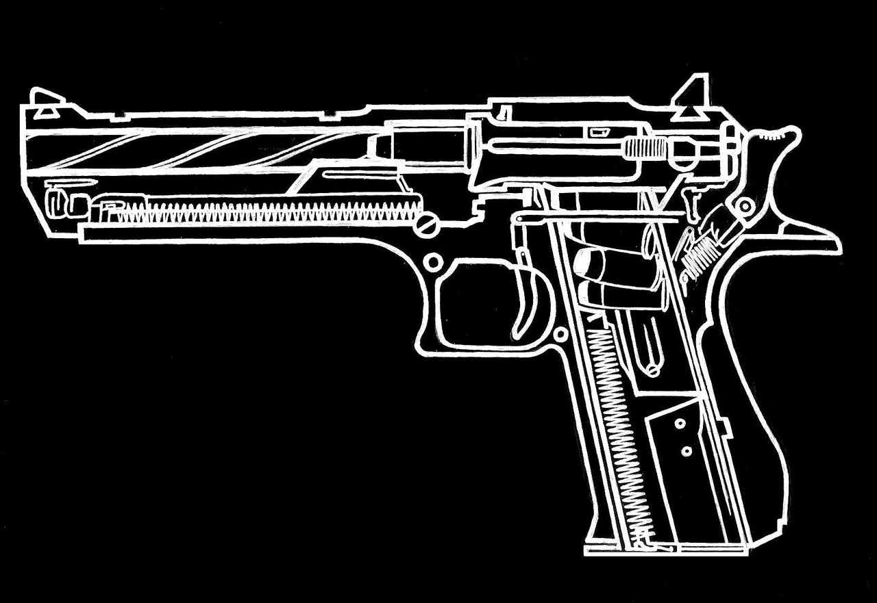 Desert eagle как нарисовать