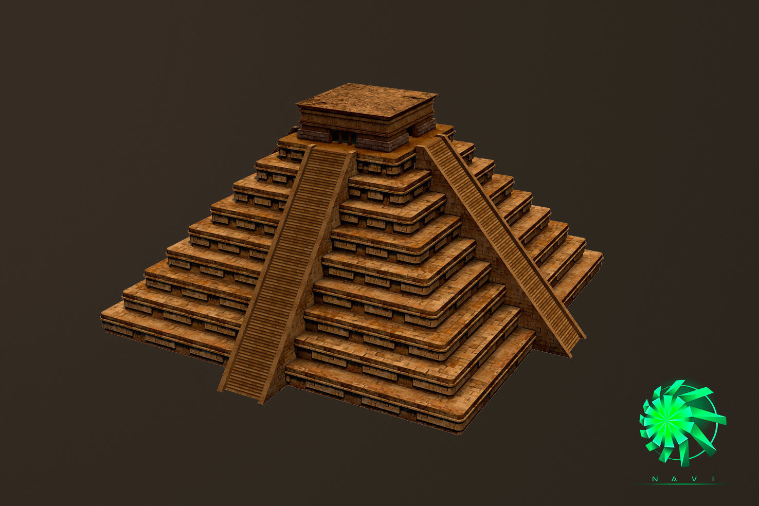 Пирамида Лоу Поли