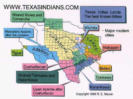 kiowa tribe map