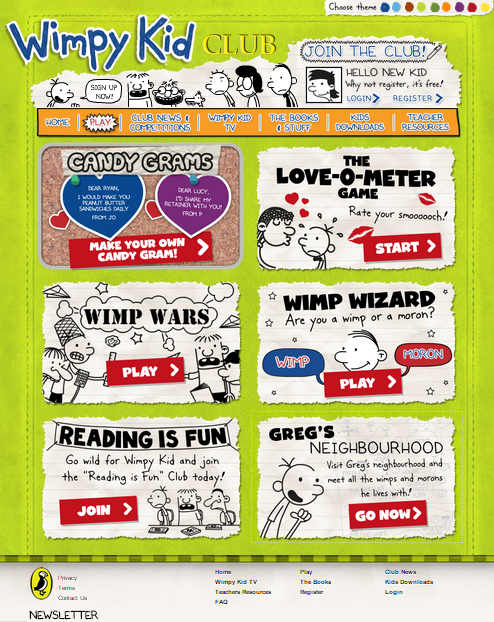 Kids Downloads  Wimpy Kid Club