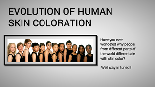 Evolution of human skin coloration at emaze Presentation