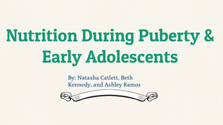 Nutrition during Puberty and Adolescents at emaze Presentation
