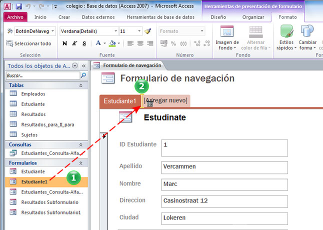pasos para crear formulario de base de datos en access at emaze ...