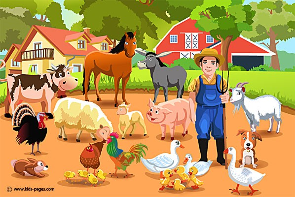 On the farm картинки для детей