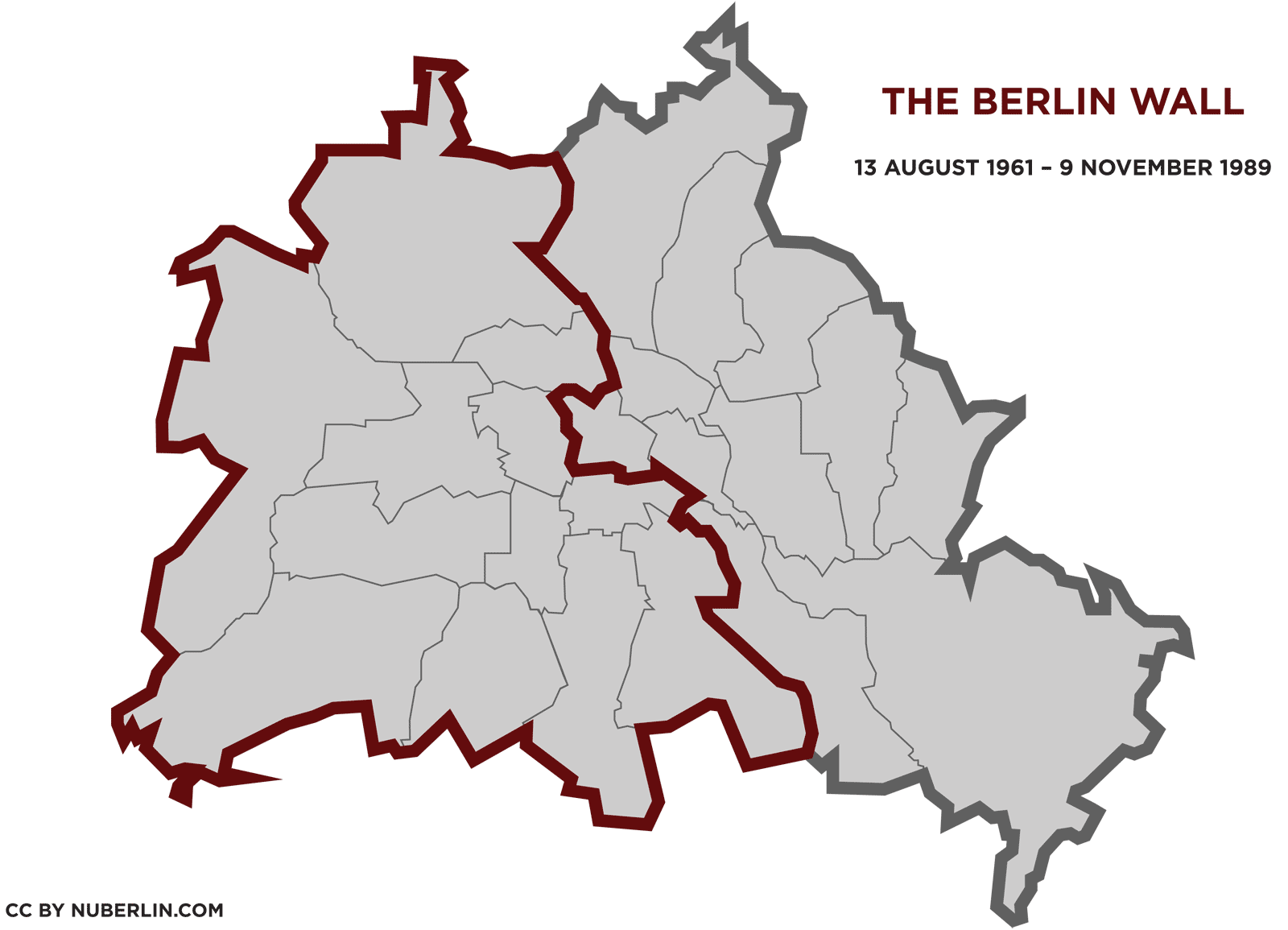 Берлинская стена на карте. Берлинская стена 1961 карта. Схема Берлинской стены на карте Берлина. Граница Берлинской стены на карте. Берлинская стена на карте Германии.