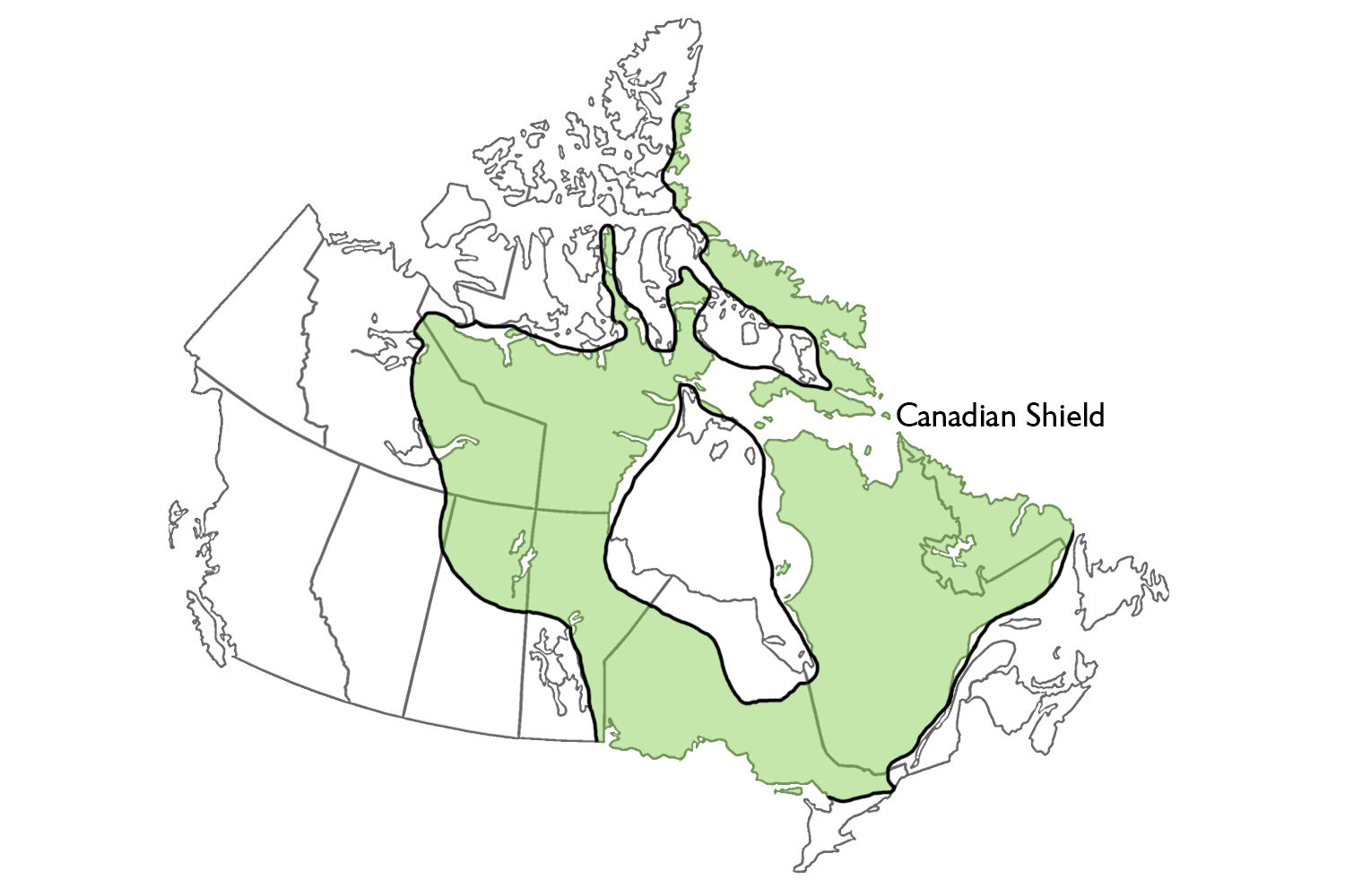 canadian-shield-on-world-map-map