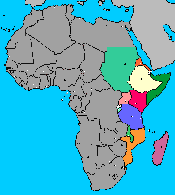 Где восточная африка. Юго Восточная Африка на карте. Страны Восточной Африки на карте. Территория Восточной Африки. Восточная Африка.