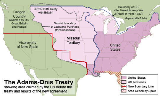 What was the western boundary of the Louisiana Territory?