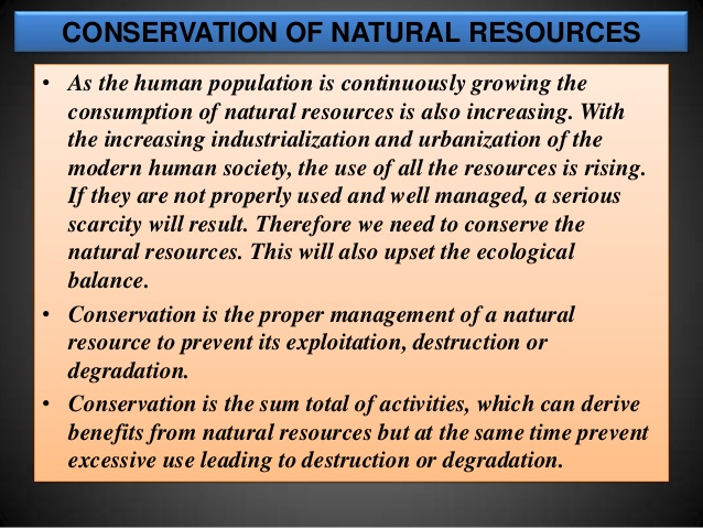 speech on natural resources