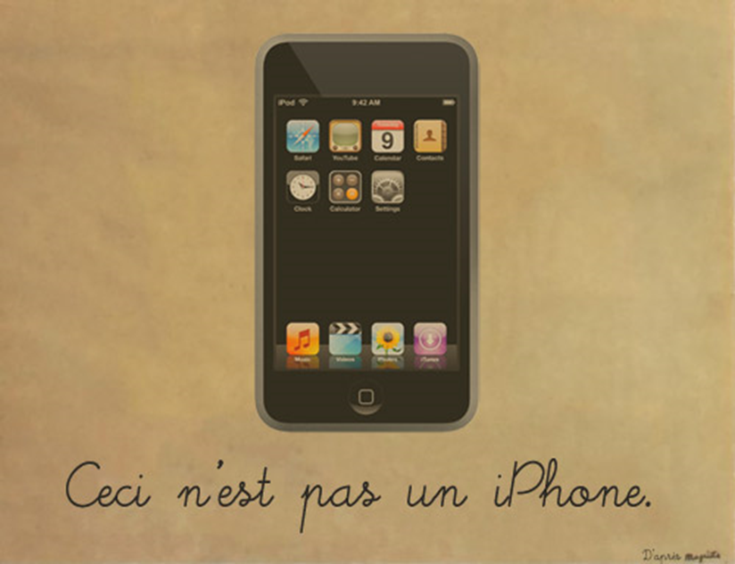 Ce n est pas que. Ce n'est pas un telephone художник. Ce Nest pas un telephone. Айфон художник. Magritte ceci n'est pas.