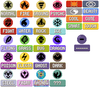 Pixilart - Pokémon types symbols by Ligma69