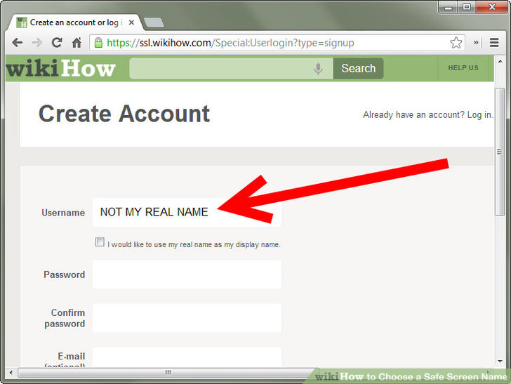 Как придумать username. Как на русском dont use your real name.