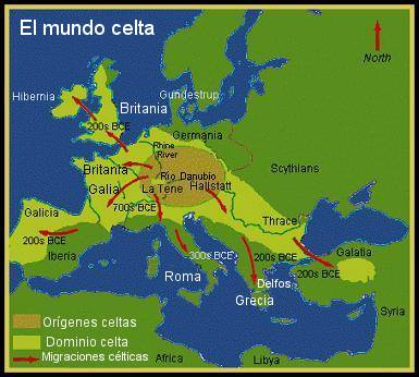 Resultado de imagen para ubicacion geografica de celtas y druidas