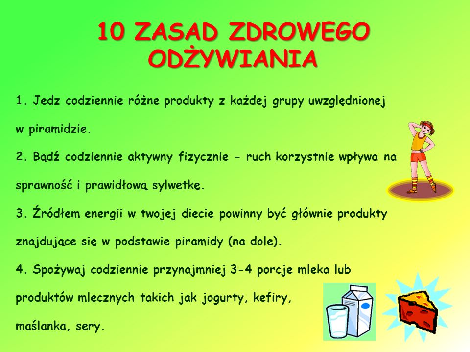 Plakat Zachęcający Do Zdrowego Odżywiania