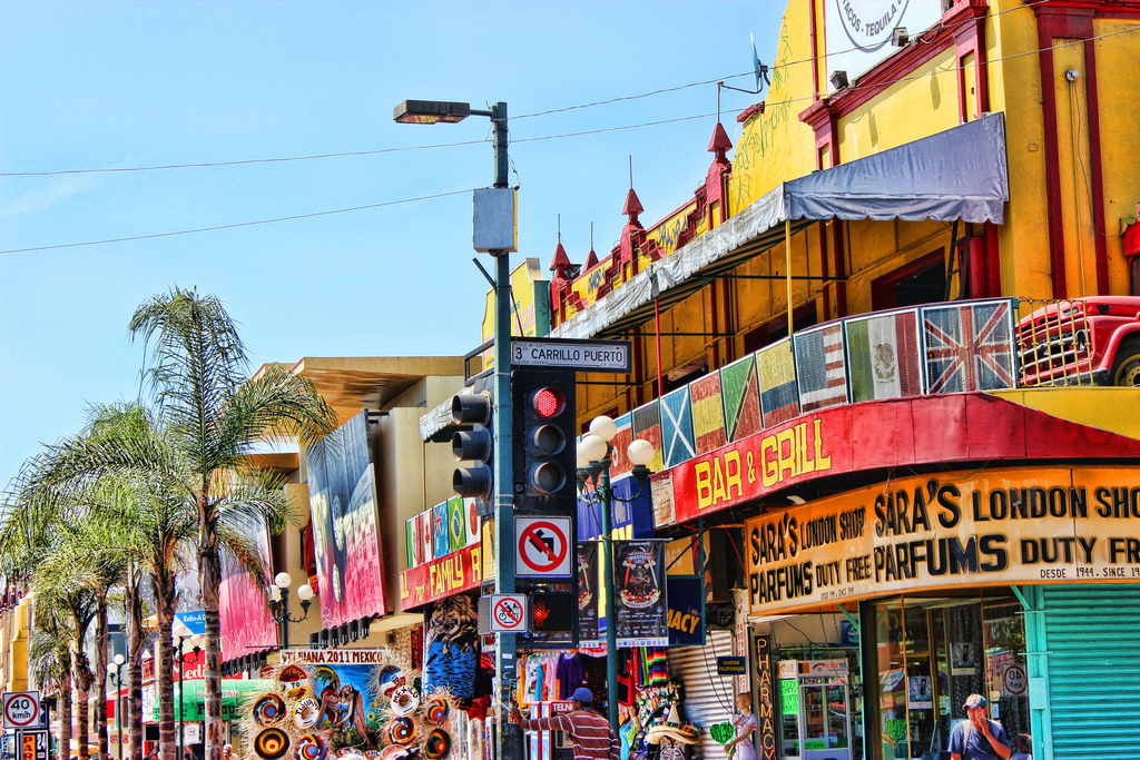 Avenida Revolución is the tourist center in Tijuana. 