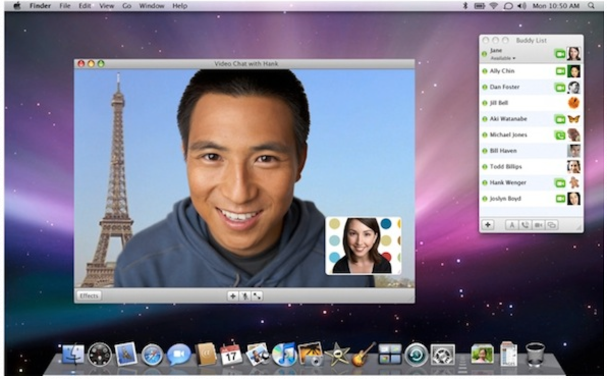 Топ 10 лучших видеочатов. ICHAT. ICHAT (Mac os).