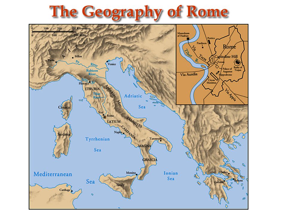 История древнего рима карта древнего рима