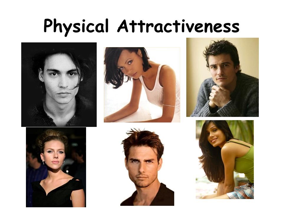 male and female ATTRACTIVENESS.