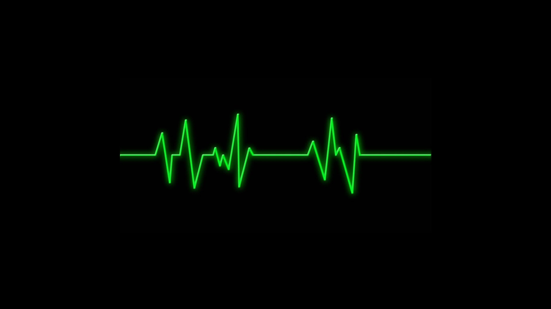 Heartbeat. Пульс. Пульс на черном фоне. Кардиограмма. Пульс сердца.