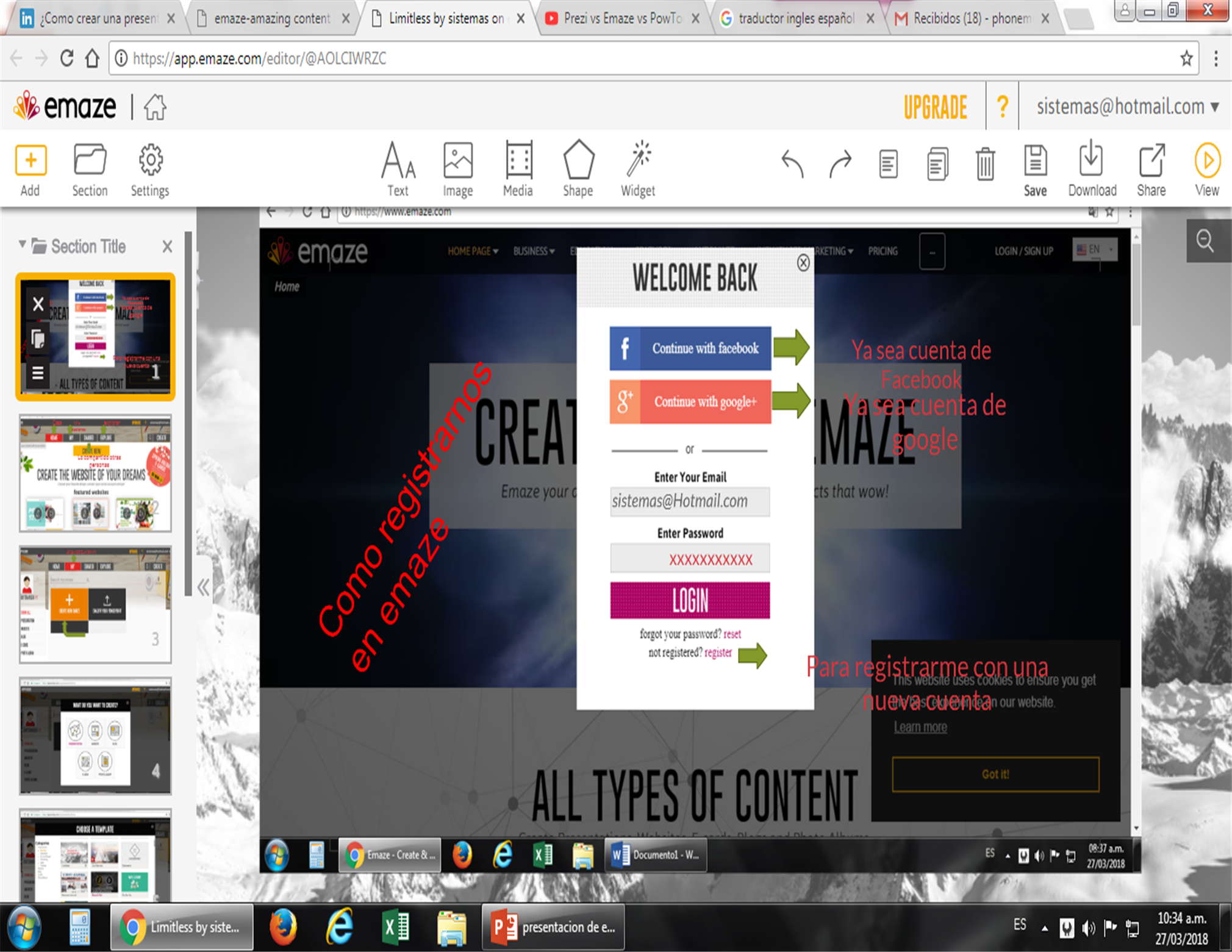 at emaze Presentation