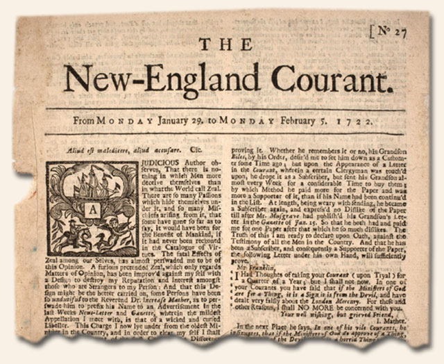 Первая американская газета. New England courant газета. Первая английская газета. Старые газеты New England courant. Английские газеты 19 века.