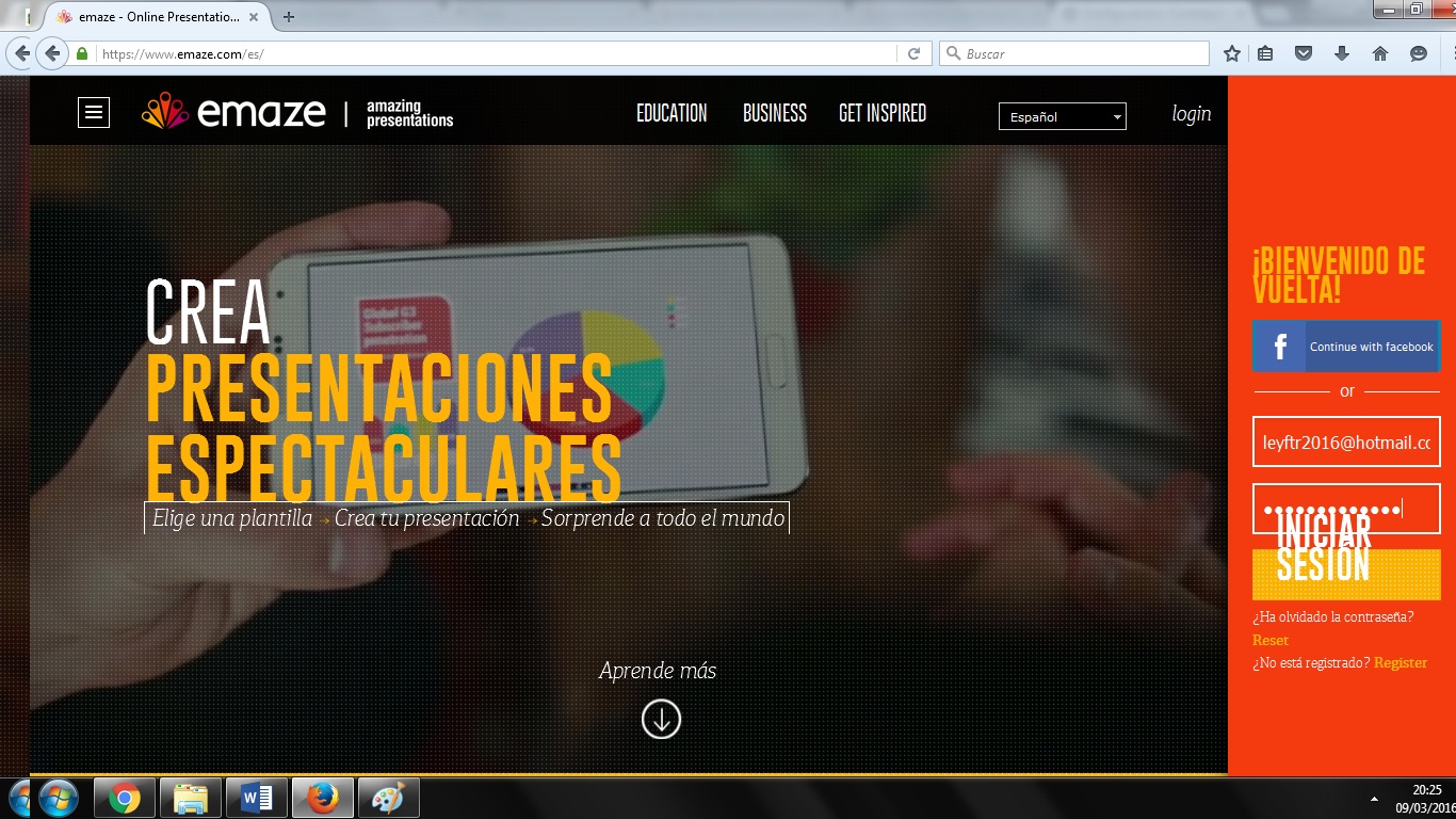 Como utilizar emaze at emaze Presentation
