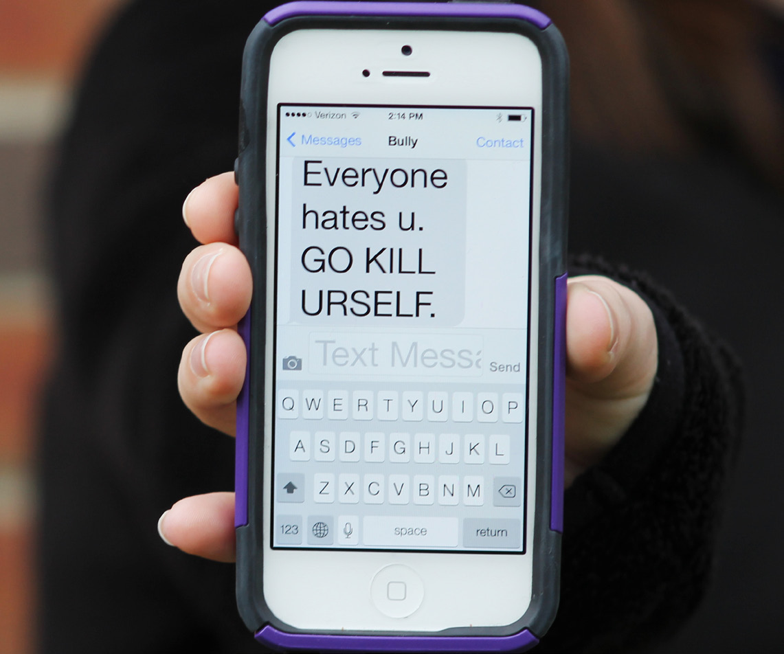 mean text messages cyberbullying