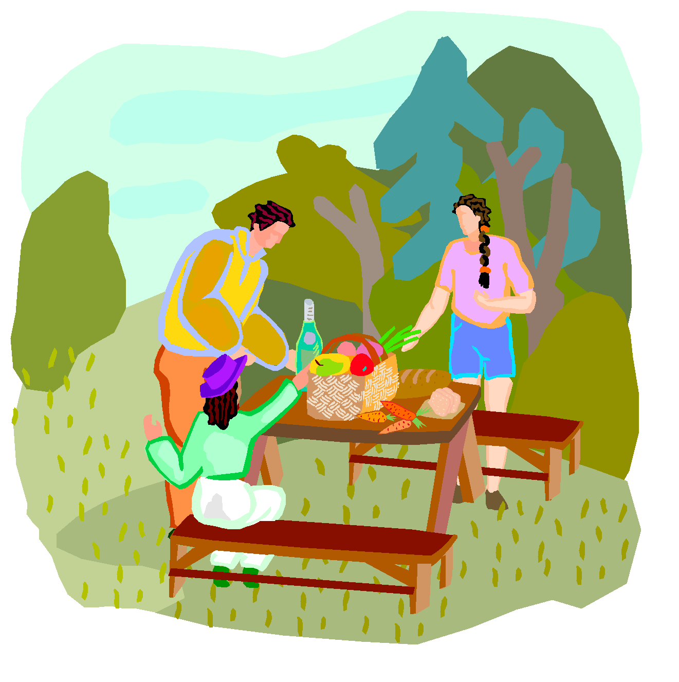 Picnic picture for kids