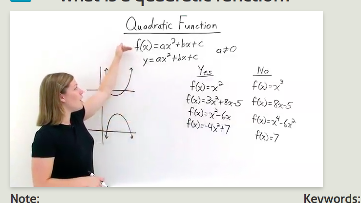 Quadratic Function at emaze Presentation