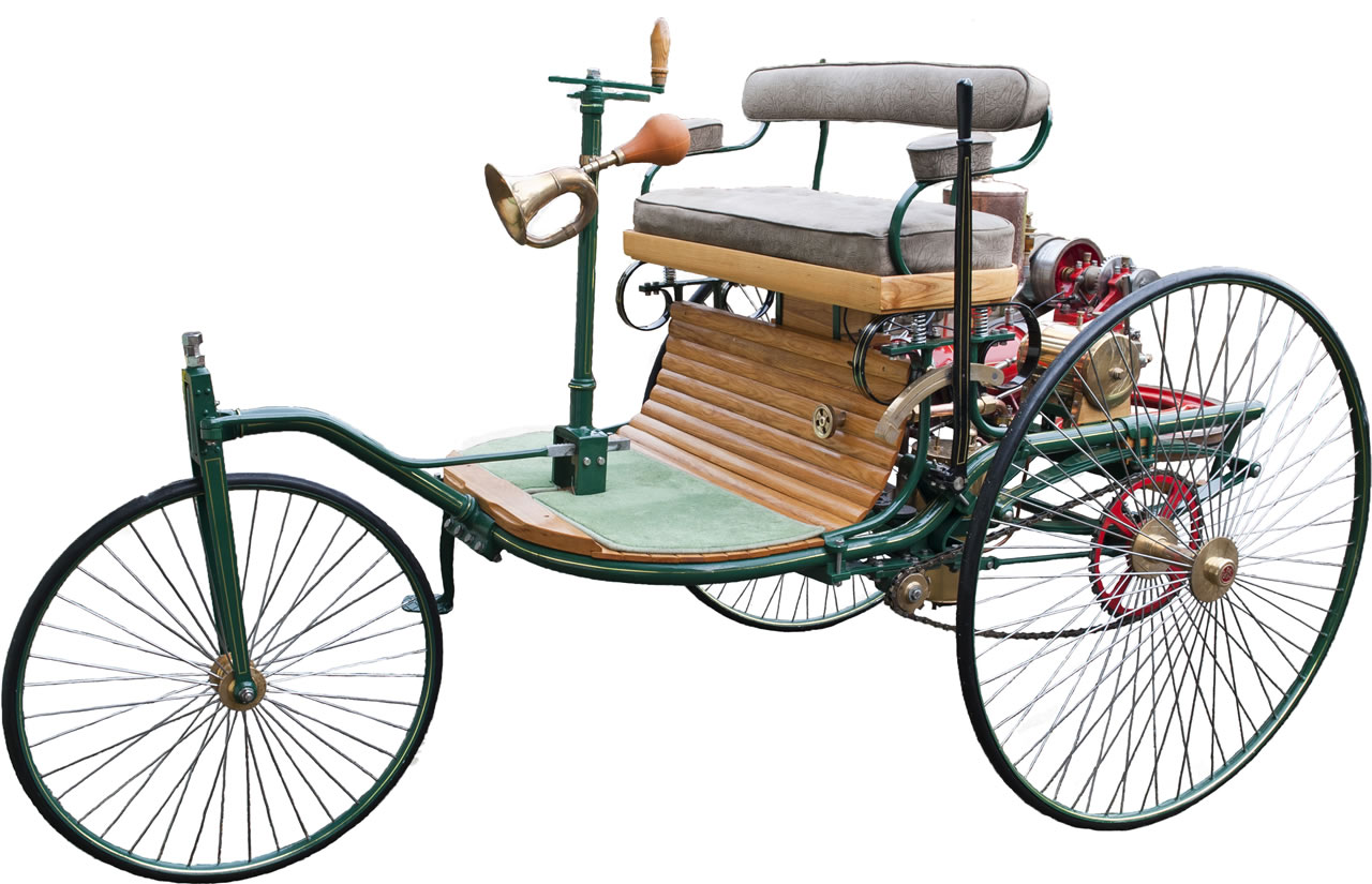 Первый автомобиль с двигателем сгорания. Benz Patent-Motorwagen 1886 двигатель.