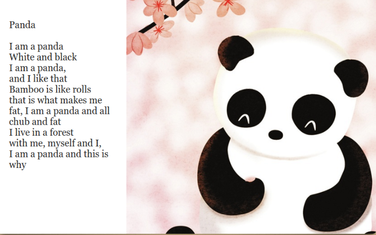 Cute Panda Poems | Sitedoct.org