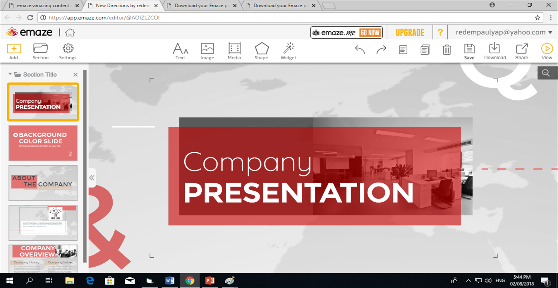 Summit at emaze Presentation