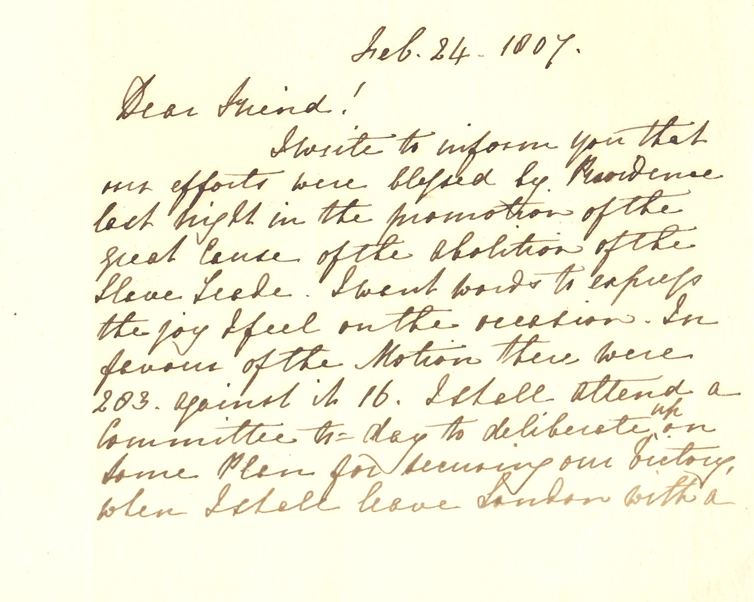 Letter from spain
