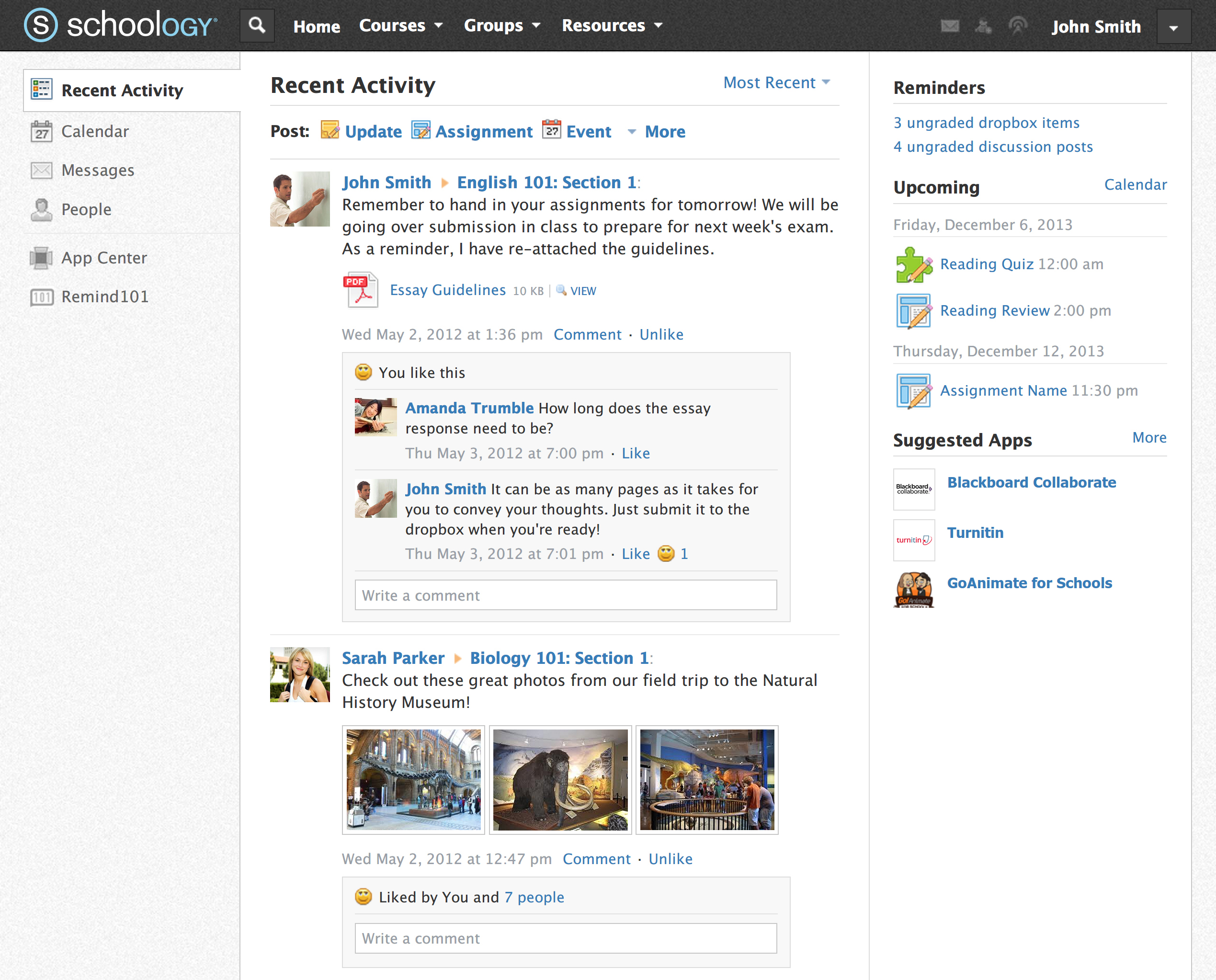 Recent activity. Schoology описание. Schoology.com. Schoology.