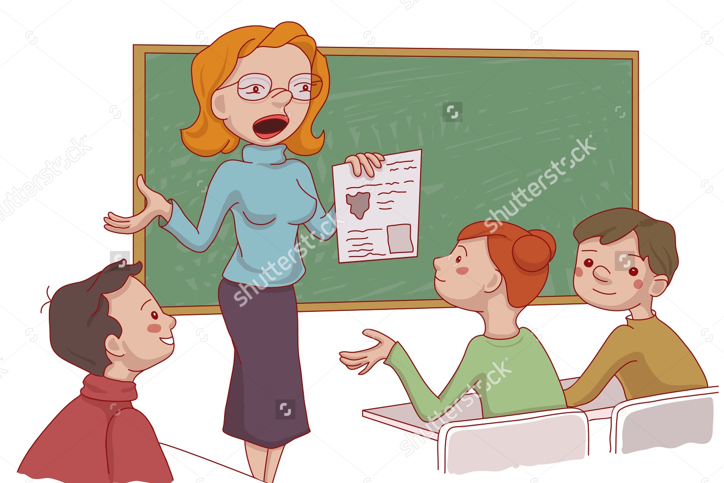 Учитель объясняет ученику