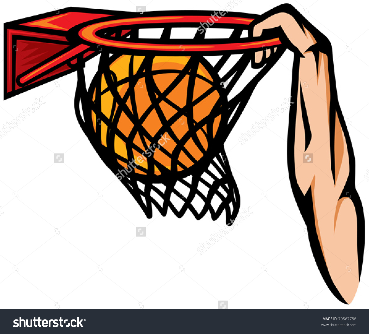 Висеть на баскетбольном кольце