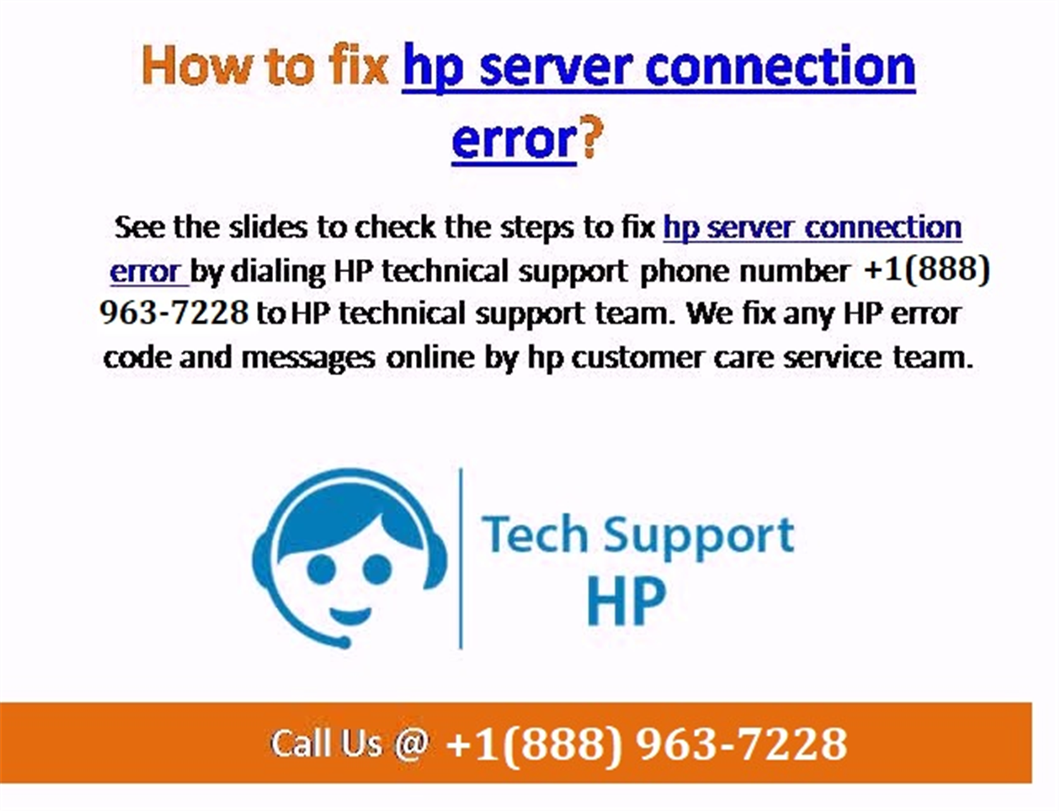 Contact Hp Server Support Phone Number 1 8 963 7228 For Get Instant Service Help Usa By A On Emaze