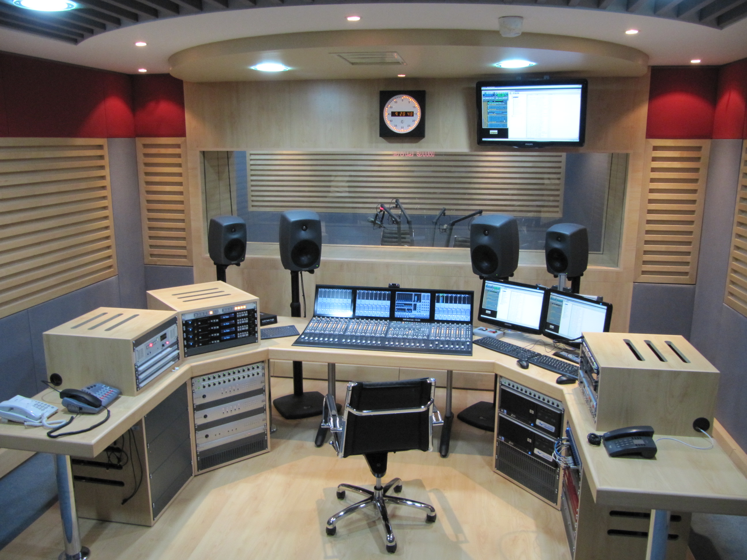 Radio announcer booths are soundproof and often have no windows to ensure t...