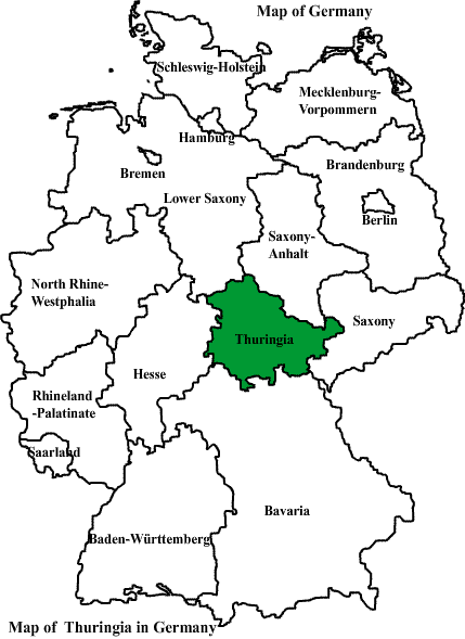 Контурная карта германии с городами