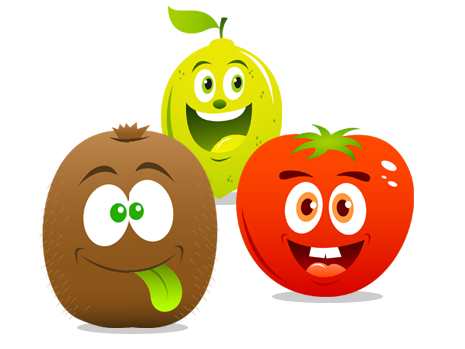 Resultado de imagen para frutas y verduras animadas png