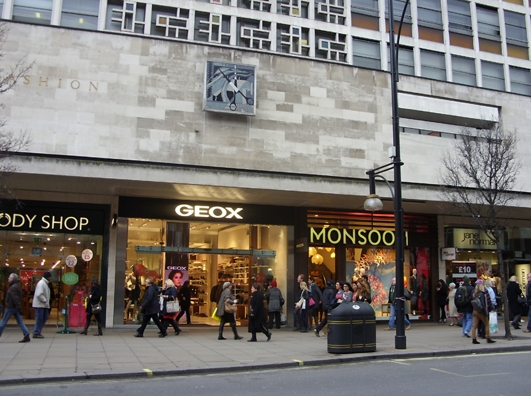 Oxford street shops